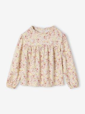 Blouse fille imprimée fleurs - vertbaudet enfant Fille-Blouse fille imprimée fleurs