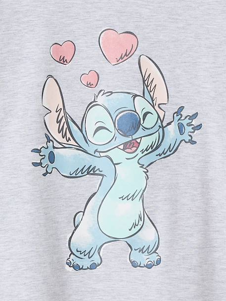 Long-sleeved Disney® LILO & STITCH t-shirt marl grey - vertbaudet enfant 