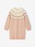 Jacquard Knit Dress for Girls grey green+rosy - vertbaudet enfant 