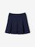 Easy-to-Slip-On Pleated Skirt for Girls grey+navy blue - vertbaudet enfant 
