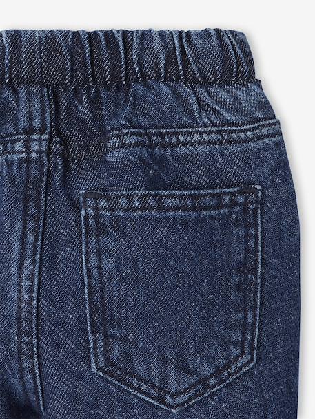 Basics denim jeans for babies with elasticated waist and pockets brut denim - vertbaudet enfant 