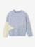 Colourblock Jumper for Girls blue+rosy+sweet pink - vertbaudet enfant 