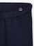 Girls' wide leggings lined with fleece knit emerald green+navy blue - vertbaudet enfant 