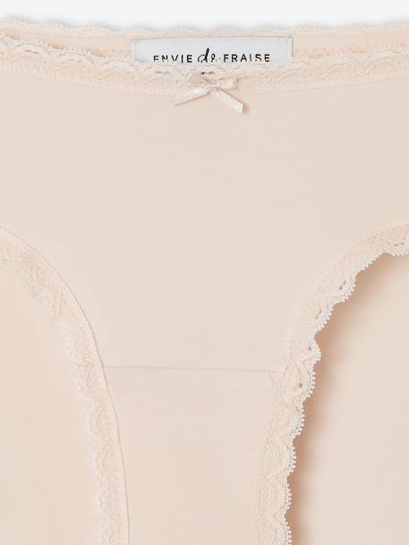 Lot de 3 shorties de grossesse en coton bio ENVIE DE FRAISE rose pâle - vertbaudet enfant 