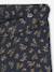 Legging fille large polaire marine+marron imprimé - vertbaudet enfant 