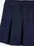Easy-to-Slip-On Pleated Skirt for Girls grey+navy blue - vertbaudet enfant 