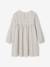 Cotton Gauze Dress with Fancy Bows for Girls ecru+olive - vertbaudet enfant 