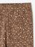 Lot de 2 leggings fille Basics indigo+kaki+marron imprimé+vert sauge - vertbaudet enfant 