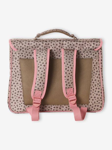 Satchel + leopard print pencil case for girls beige - vertbaudet enfant 
