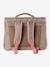 Satchel + leopard print pencil case for girls beige - vertbaudet enfant 