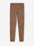 Lot de 2 leggings fille Basics indigo+kaki+marron imprimé+vert sauge - vertbaudet enfant 