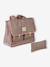 Satchel + leopard print pencil case for girls beige - vertbaudet enfant 