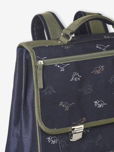 Satchel + dinosaur pencil case for boys indigo - vertbaudet enfant 
