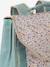 BERGAMOTTE satchel + floral print girl's pencil case sage green - vertbaudet enfant 