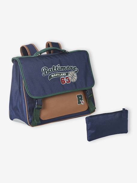 Cartable garçon + trousse Baltimore marine - vertbaudet enfant 