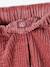 Loose-Fit Corduroy Trousers for Girls chocolate+old rose - vertbaudet enfant 