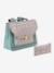 BERGAMOTTE satchel + floral print girl's pencil case sage green - vertbaudet enfant 