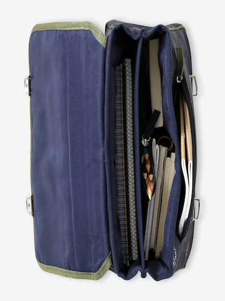 Satchel + dinosaur pencil case for boys indigo - vertbaudet enfant 