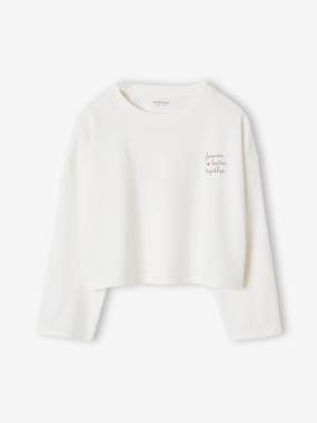 Long-Sleeved Crop Top - vertbaudet enfant -Long-Sleeved Crop Top