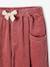 Loose-Fit Corduroy Trousers for Girls chocolate+old rose - vertbaudet enfant 