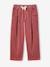 Loose-Fit Corduroy Trousers for Girls chocolate+old rose - vertbaudet enfant 