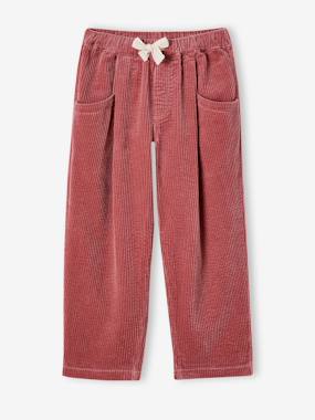 Fille-Pantalon fille velours forme loose 