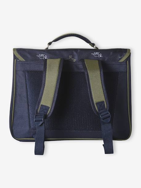 Satchel + dinosaur pencil case for boys indigo - vertbaudet enfant 