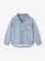 Loose Fit Denim Shirt for Girls light blue - vertbaudet enfant 