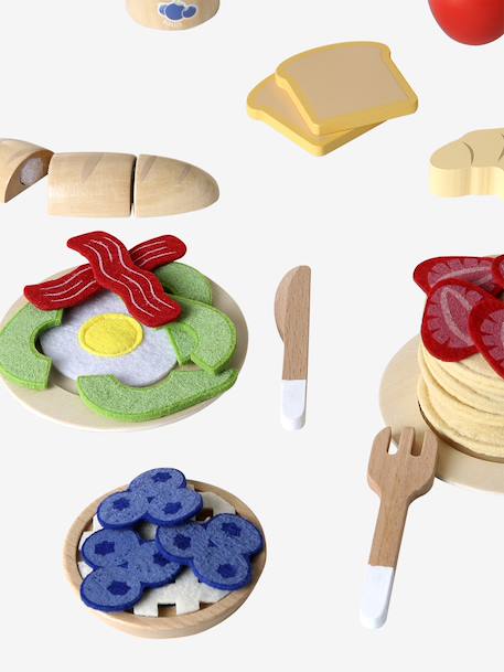Felt Brunch Set in FSC® Wood wood - vertbaudet enfant 