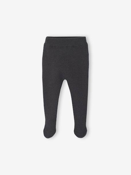 Footed Trousers for Newborns anthracite - vertbaudet enfant 