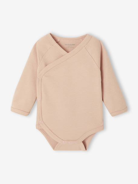 Lot de 5 bodies ouverture naissance rose pâle - vertbaudet enfant 