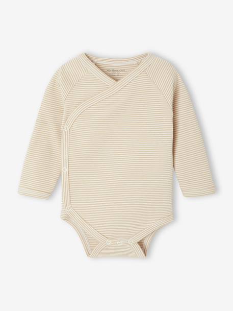 Pack of 3 Striped Bodysuits, Newborn Special rose - vertbaudet enfant 