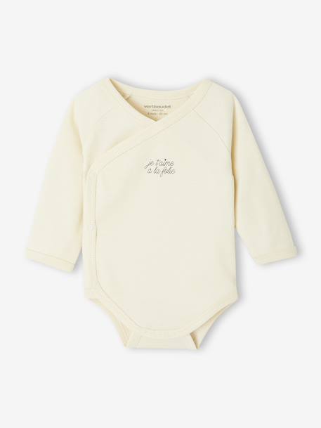 Lot de 5 bodies ouverture naissance rose pâle - vertbaudet enfant 