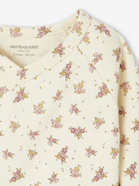 Lot de 5 bodies ouverture naissance rose pâle - vertbaudet enfant 