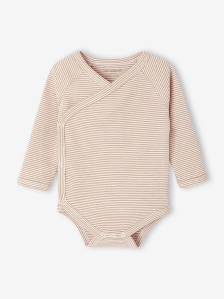 Pack of 3 Striped Bodysuits, Newborn Special rose - vertbaudet enfant 