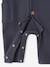 Twill Jumpsuit for Newborns slate blue - vertbaudet enfant 