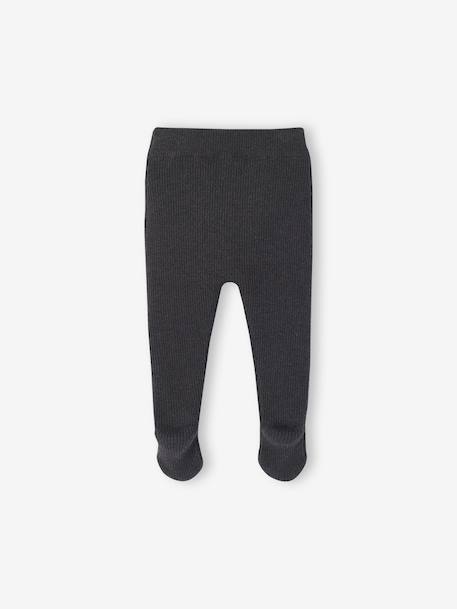 Footed Trousers for Newborns anthracite - vertbaudet enfant 