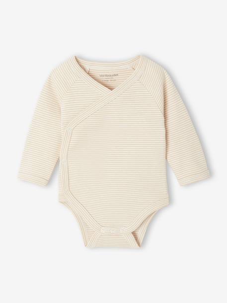 Lot de 5 bodies ouverture naissance rose pâle - vertbaudet enfant 