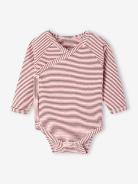 Pack of 3 Striped Bodysuits, Newborn Special rose - vertbaudet enfant 