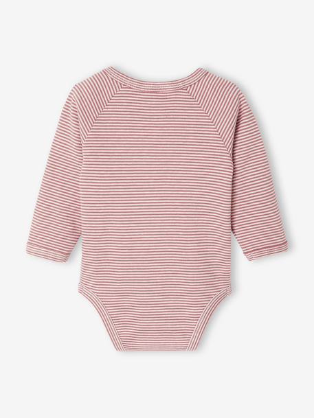 Pack of 3 Striped Bodysuits, Newborn Special rose - vertbaudet enfant 