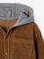 Corduroy Shirt with Fleece Hood, for Boys camel - vertbaudet enfant 