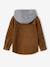 Corduroy Shirt with Fleece Hood, for Boys camel - vertbaudet enfant 