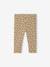 Printed Ribbed Knit Leggings for Babies anthracite+taupe - vertbaudet enfant 