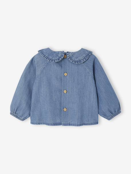 Denim Blouse for Newborns stone - vertbaudet enfant 