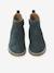 Leather Boots for Girls bordeaux red+camel+gold+green+navy blue - vertbaudet enfant 