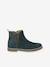 Leather Boots for Girls bordeaux red+camel+gold+green+navy blue - vertbaudet enfant 