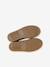 Leather Boots with Elastic & Zip, for Girls camel+gold+navy blue - vertbaudet enfant 