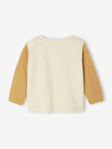 Long-sleeved baby t-shirt ochre - vertbaudet enfant 