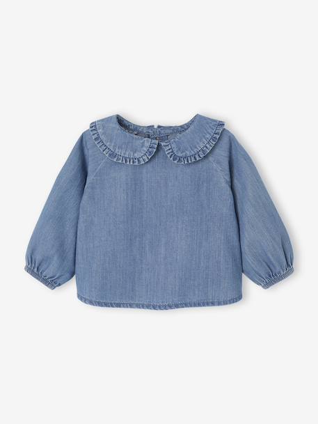 Denim Blouse for Newborns stone - vertbaudet enfant 