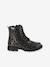Patent Boots with Laces & Zip, for Girls black+printed black - vertbaudet enfant 